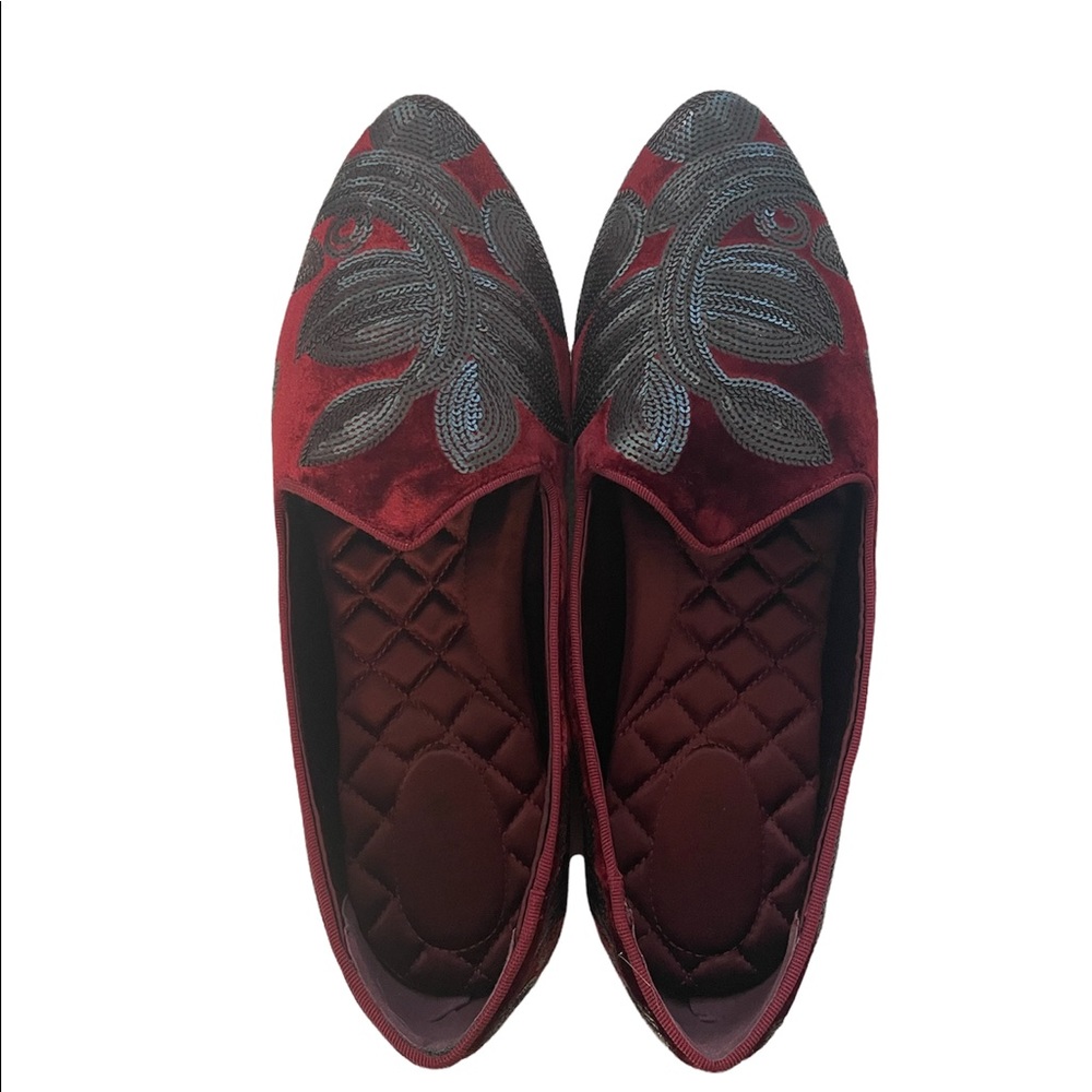 Birdies Shoe in Heron, Chianti Sequin, Sz 11!